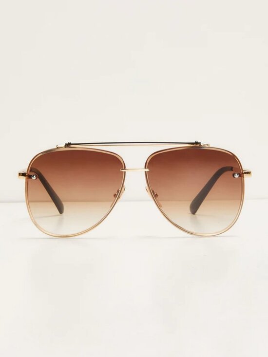 Berlin Ombre Oversized Aviator Sunglasses